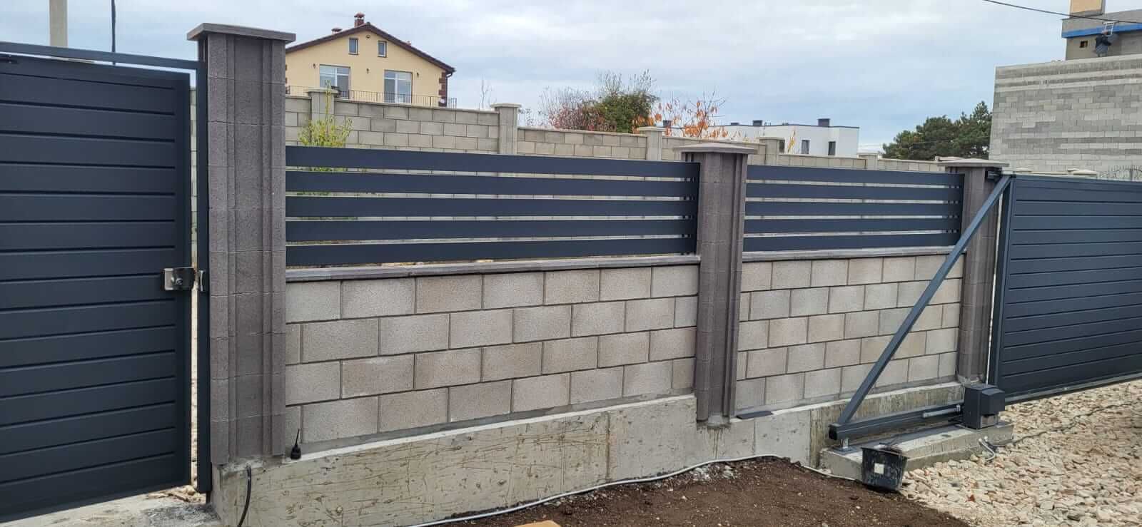 Забор-ранчо из металлопланкена 28м RAL7024 Серый Графит МАТТЕ в Липецке