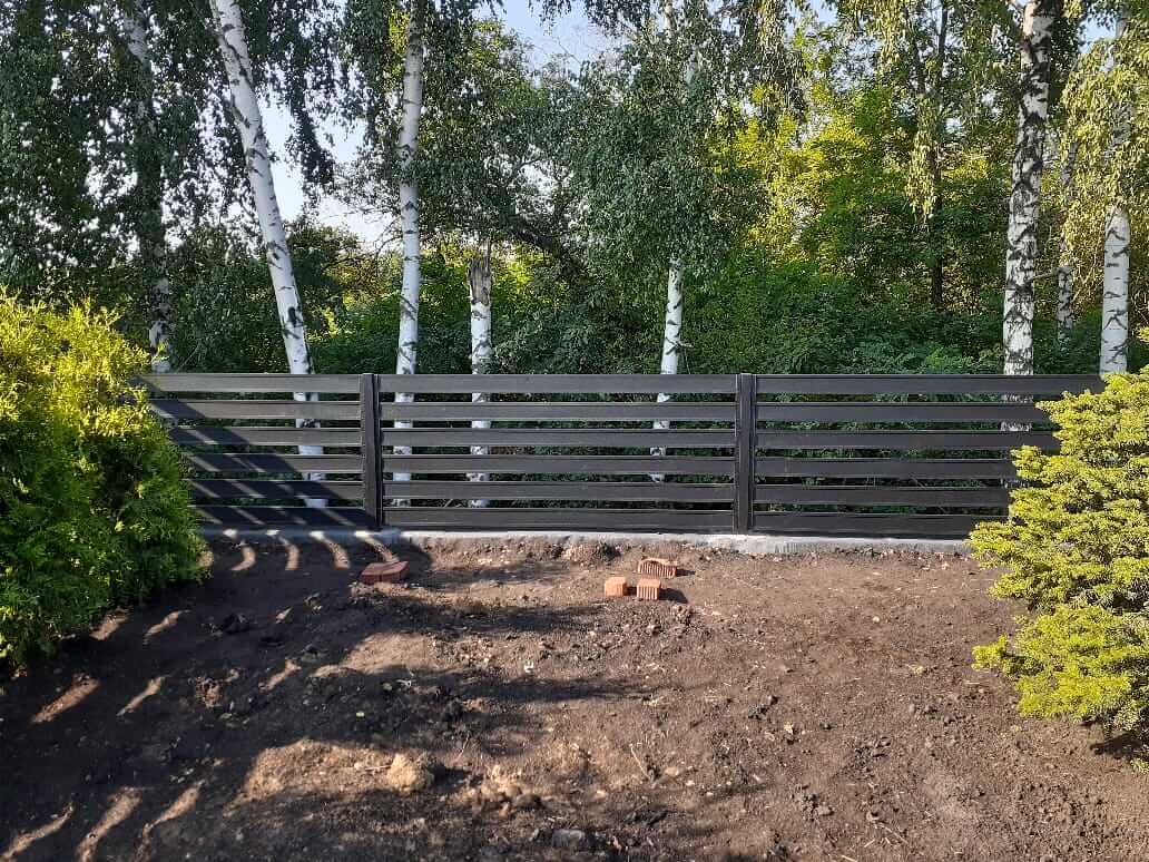 Забор-ранчо из металлопланкена 48м RAL9005 Черный МАТТЕ в Липецке