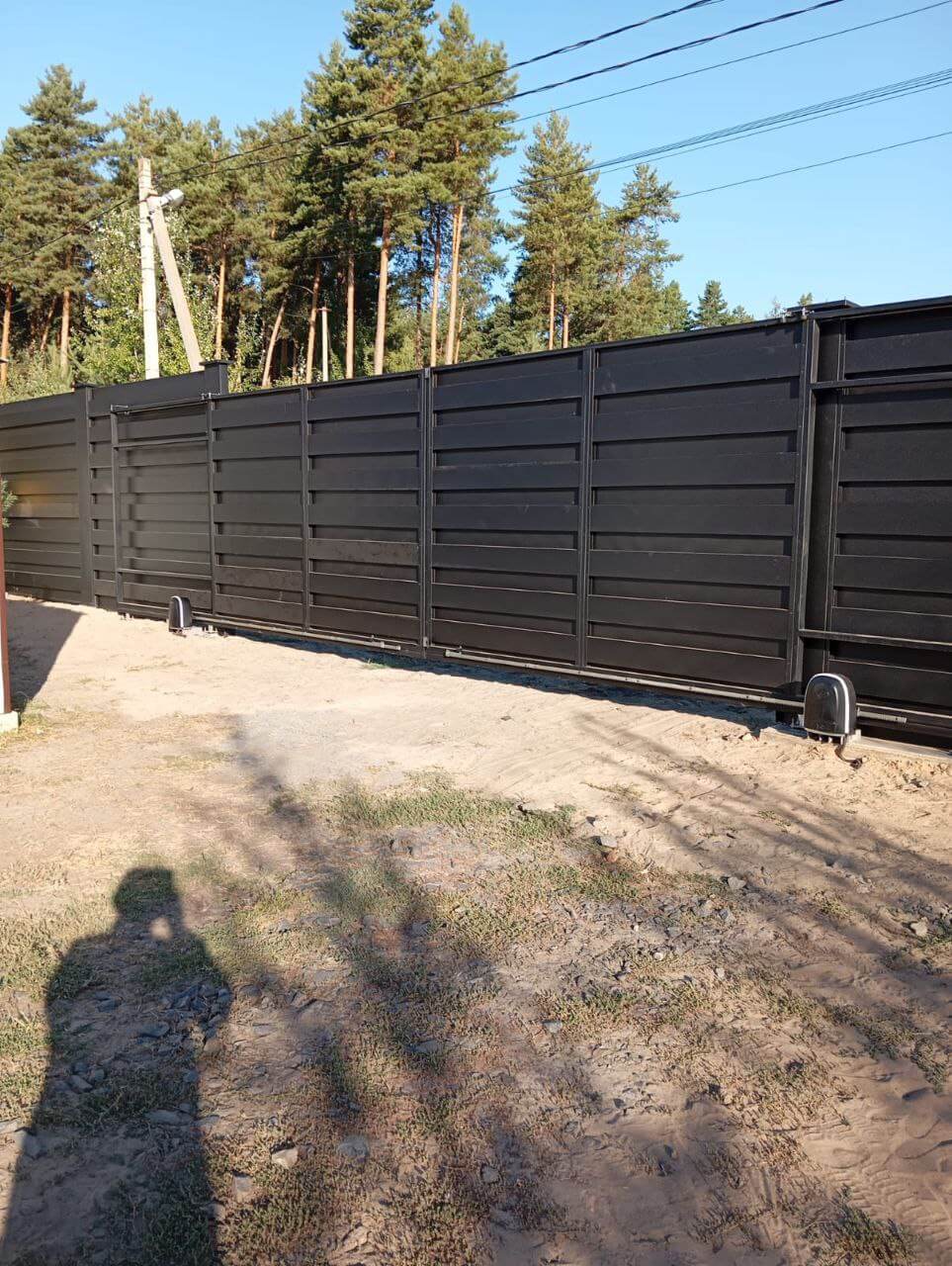 Забор-ранчо из металлопланкена 37м RAL9005 Черный МАТТЕ фото 1 в Липецке