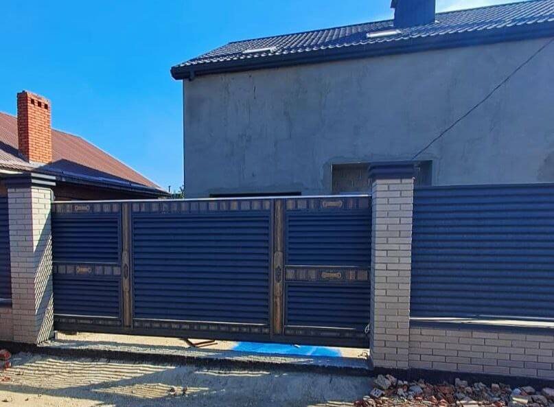 Забор-жалюзи 28м RAL7024/7024 Серый Графит двусторонний МАТТЕ в Липецке